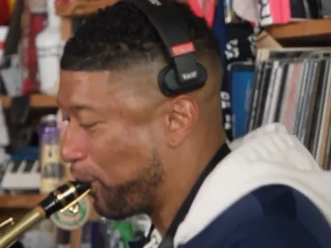 The sax solo close-up
